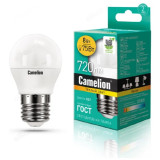 Лампа светодиодная LED E27 G45 8W 830 Camelion 830