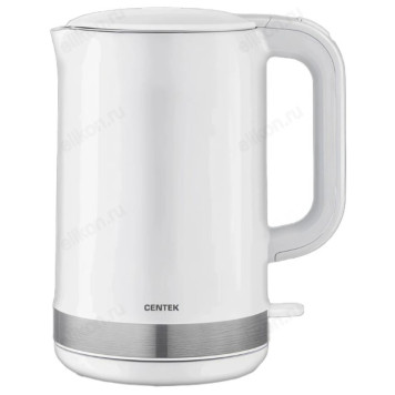 Чайник CENTEK CT-1010 (1.5л) двойные стенки белый-1