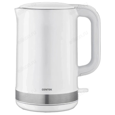 Чайник CENTEK CT-1010 (1.5л) двойные стенки белый-1