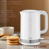 Чайник CENTEK CT-1010 (1.5л) двойные стенки белый Чайник CENTEK CT-1010 (1.5л) двойные стенки белый