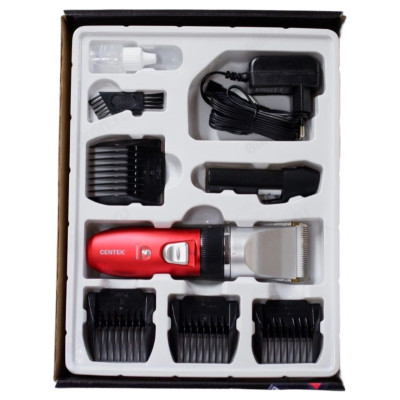 Машинка для стрижки CENTEK CT-2118 нож/керам черн/красн-6