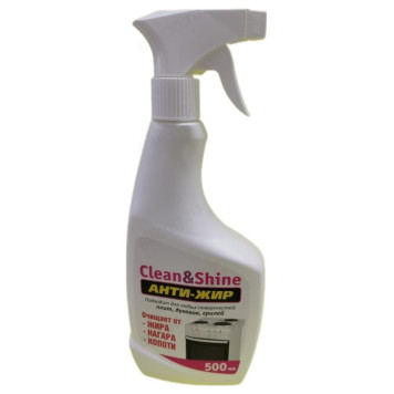 Средство Антижир для духовок Clean&Shine 500мл-4