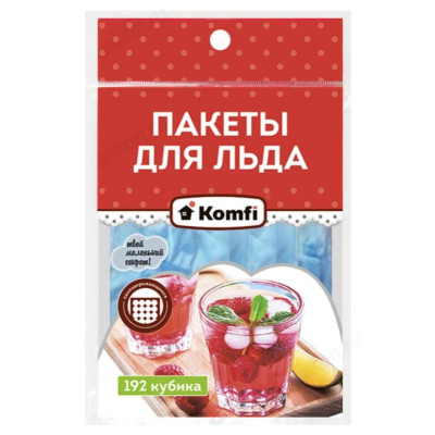 Пакеты для льда COOL65 192кубика самозатягивающиеся