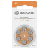 Батарейка для слухового аппарата ZA13 Daewoo ZA13-6B BL-6