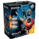 Гарнитура проводная игровая Defender Ridley красн+черн., 2.2м кабель