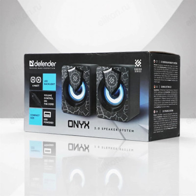 Акустика 2.0 6W Defender Onyx USB 42112-4
