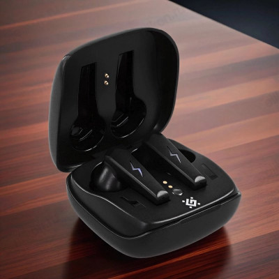Гарнитура Bluetooth TWS Defender CyberDots 280 черн-1