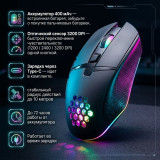 Мышь игровая Defender GM-514 Glory беспров.черный