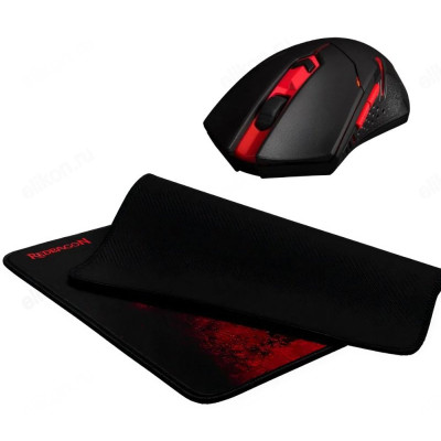 Комплект мышь+ковер Defender Redragon M-601WL-BA RU-1