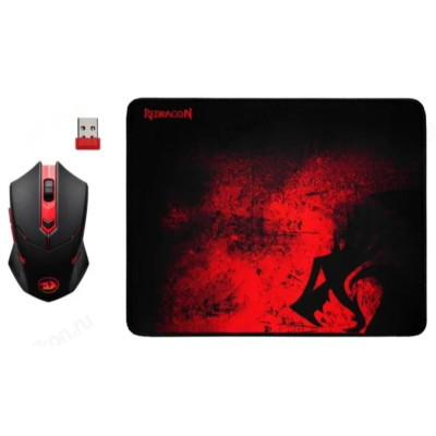 Комплект мышь+ковер Defender Redragon M-601WL-BA RU