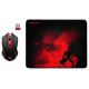 Комплект мышь+ковер Defender Redragon M-601WL-BA RU