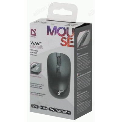 Мышь беспроводная Defender Wave MМ-995 черный-6