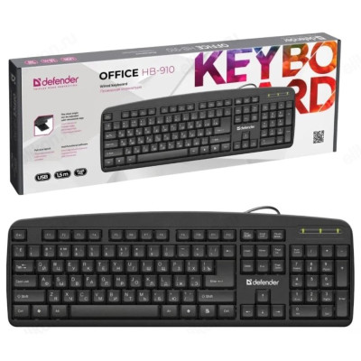 Клавиатура DEFENDER OfficeMate НВ-910 RU черн-1