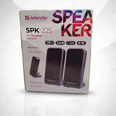 Акустика 2.0 6W Defender SPK-225 USB-2