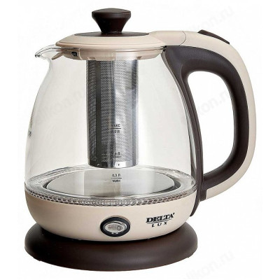 Чайник стеклянный DELTA LUX DE-1005 1л