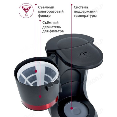 Кофеварка капельная DELTA LUX DL-8152-1
