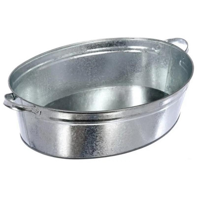 Таз 23л овальный оцинк. Лысьва ДЕМИДОВСКАЯ ПОСУДА/МЕЧТА таз23л