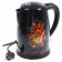 Чайник цветы на черном ДОБРЫНЯ DO-1219