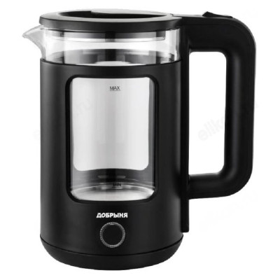 Чайник стеклянный ДОБРЫНЯ DO-1259B 1,5л