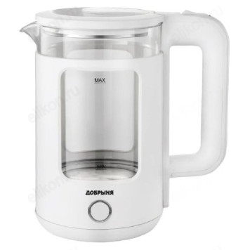 Чайник стеклянный ДОБРЫНЯ DO-1259W 1,5л