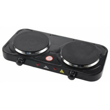 Плитка электрическая (2 конф.) черная ДОБРЫНЯ DO-2208B