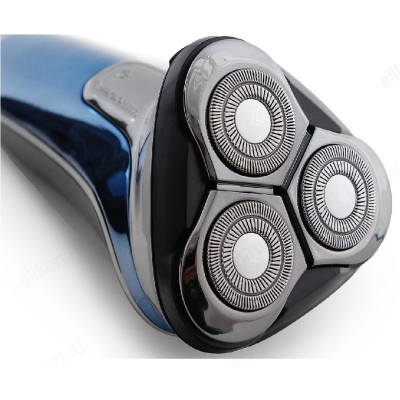 Бритва роторная Doffler RSD260, синяя, аккумуляторная, сеть-3