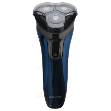 Бритва роторная Doffler RSD260, синяя, аккумуляторная, сеть