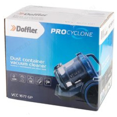 Пылесос DOFFLER VCC 1677 GP, 1600 Вт, 2 л-8