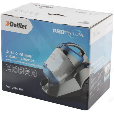 Пылесос DOFFLER VCC 2298GM, 2200 Вт, 3 л-5