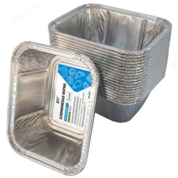 Форма для запекания Домашний Сундук алюминий 0,43л 144*119*40мм 3шт/уп ДС-374