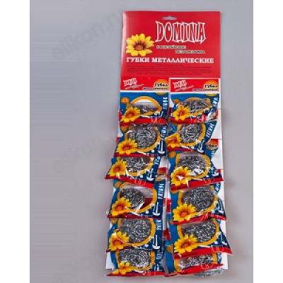 Губка для посуды металл DOMINA CM-8 612209