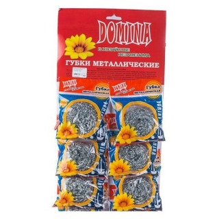 Губка для посуды металл DOMINA CM-7 612216