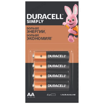 Батарейка  Duracell AA/LR6, 1.5 V