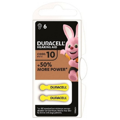 Батарейка Duracell ZA10, 1.45 V