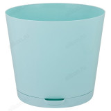 Горшок для цветов EASY GLOW D200 3,6л с прикорневым поливом небесный