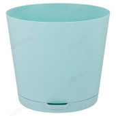 Горшок для цветов EASY GLOW D200 3,6л с прикорневым поливом небесный
