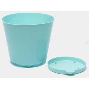 Горшок для цветов EASY GLOW D200 3,6л с прикорневым поливом небесный-2