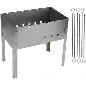 Мангал сборный ECOS + 6 шампура 008480