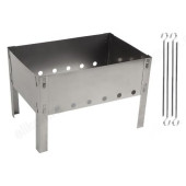 Мангал сборный ECOS + 4 шампура 009380