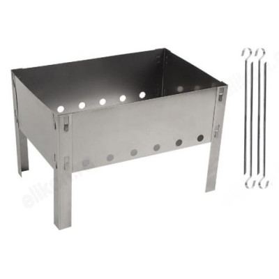 Мангал сборный ECOS + 4 шампура 009380