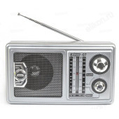 Радиоприемник "Эфир-07", FM 64-108МГц, бат. 2*R20, 220V, 6 мм шайба