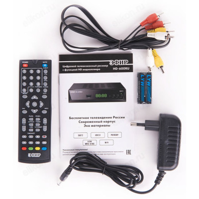 Антенный приемник DVB-T2 Эфир HD-600-6