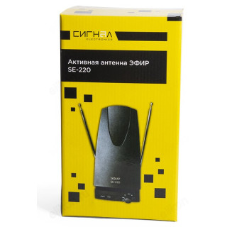 Антенна комнатная ДМВ+МВ активная Эфир SE-220-2