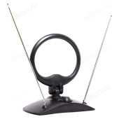 Антенна комнатная Эфир SE-225 ДМВ+МВ активная, усы 80см кабель 1м, с рег.