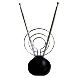 Антенна комнатная Эфир SE-280 ДМВ+МВ пассивная с кольцом, Телецифра усы 80см кабель 1м