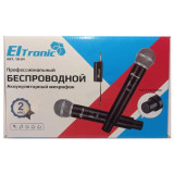 Микрофон беспроводной, набор ELTRONIC 10-04, черный