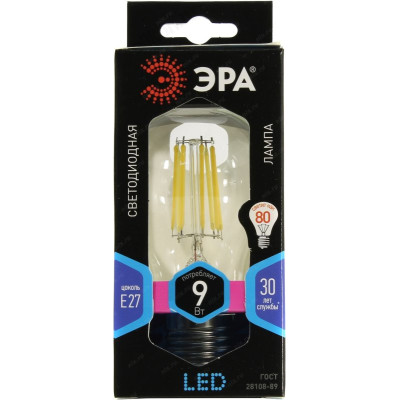 Лампа светодиодная LED E27 A60 9W 30K ЭкоСвет-1