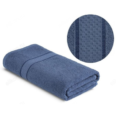 Полотенце махровое 30х50см 1534СС серо-синий (серый)