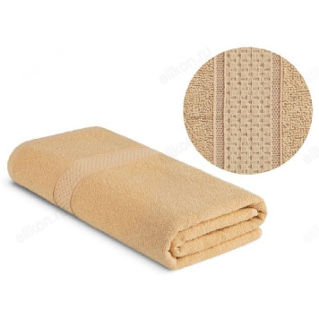 Полотенце махровое 40х70см 1535Беж бежевый