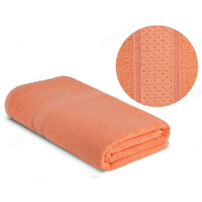 Полотенце махровое 40х70см 1535П персиковый